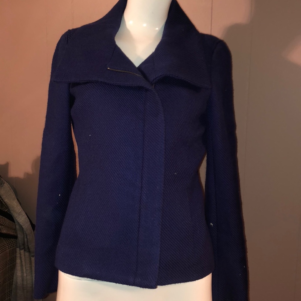 Talbots Lined Navy Blue Blazer / Jacket 4P